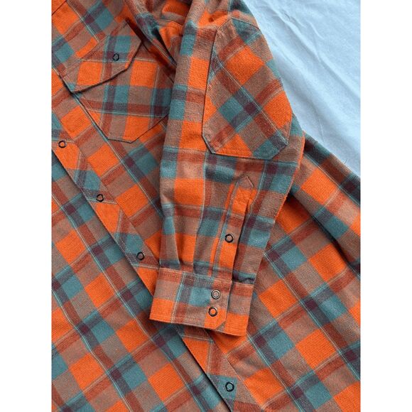 Men's L.L. Bean Button Down Polyester/Wool Blend Long-sleeved Shirt Red/Blue XL - Picture 9 of 11